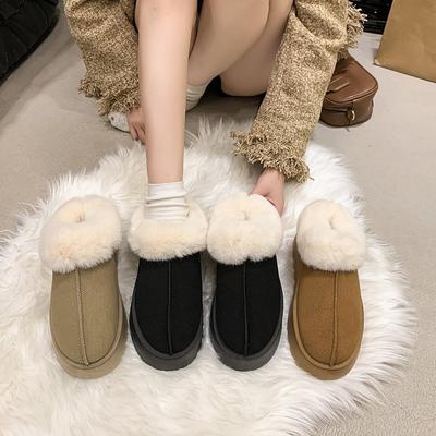 Женские зимние теплые сноубутсы, высокие, подкладка из искусственного меха, водонепроницаемые ботильоны, противоскользящая уличная обувь, для ходьбы, пешего туризма, спортивные ботинки