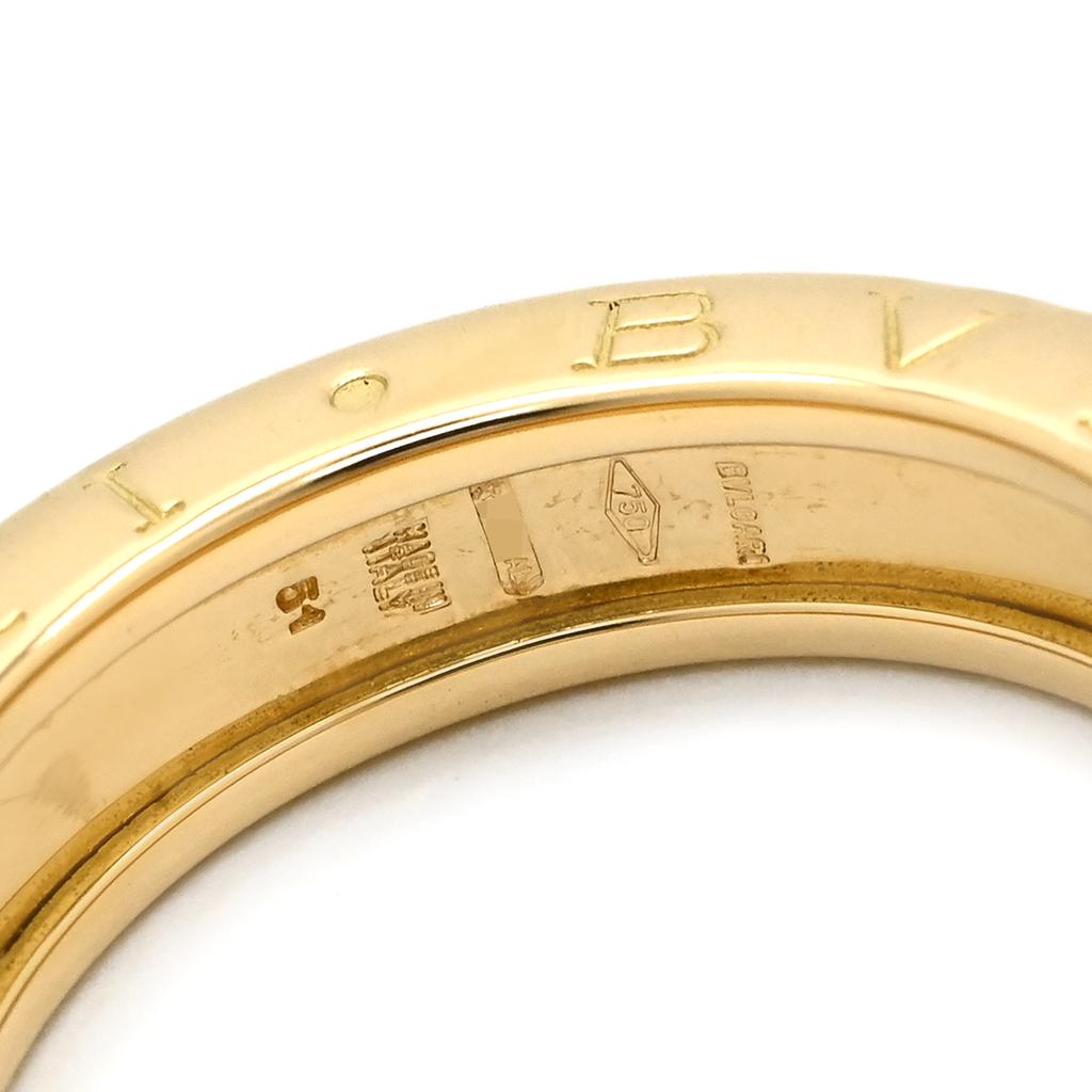 Bvlgari Кольцо B-zero1 XSRing 18K Желтое Золото #11(Размер Японии) массив