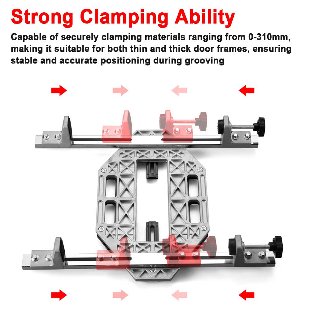 Позиционер для прорезания пазов в деревянных дверях Направляющая для сверления отверстий в дереве Локатор многофункциональных отверстий для петель