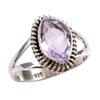 Натуральный розовый аметист драгоценный камень ручной работы 925 стерлинговое серебро ювелирное кольцо S.7 Y2K28