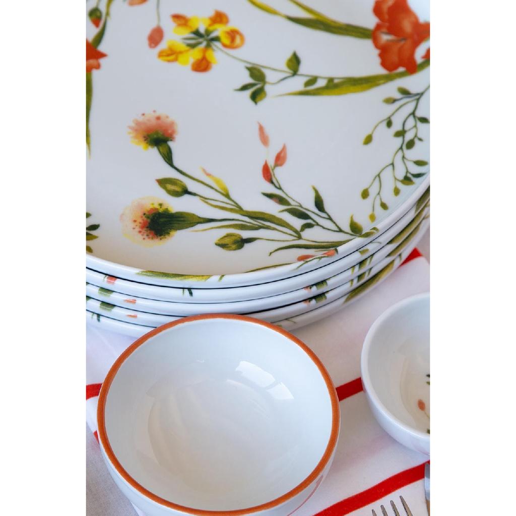 Moderna 14 Piece Breakfast Set For 6 People Fiore