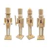 Wood Nutcracker Figurines Paint Your Own Mini Wooden Nutcracker Figure for Table Decor Arts Project Christmas Craft Supplies