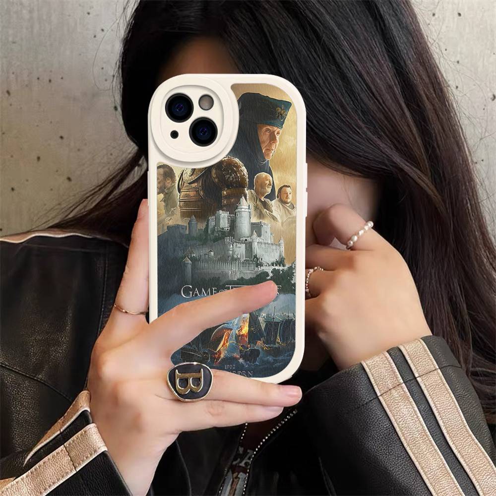 Film G-Game Of T-Thrones Leather Phone Case For IPhone 16 15 14 17 Pro Max 11 12 Mini Plus Soft Shell