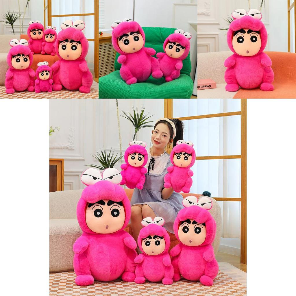 Crayon Shinchan Plush Crocodile Backpack With Soft Short Plush For Kids Birthday Gift