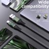 Кабель USB C — USB C, 100 Вт, для быстрой зарядки, длинный кабель USB C, скоростной кабель для передачи данных, легко носить с собой, для смартфонов