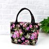 Large Capacity Floral Tote Bag Oxford Cloth Rose Mommy Bag Portable Canvas Lunch Bag  Shopping
