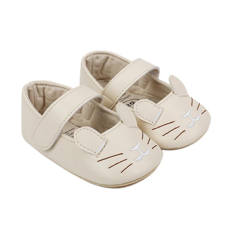 Детская весенне-летняя милая мягкая удобная нескользящая обувь с мультяшным котом и мягкой подошвой для малышей, повседневная обувь