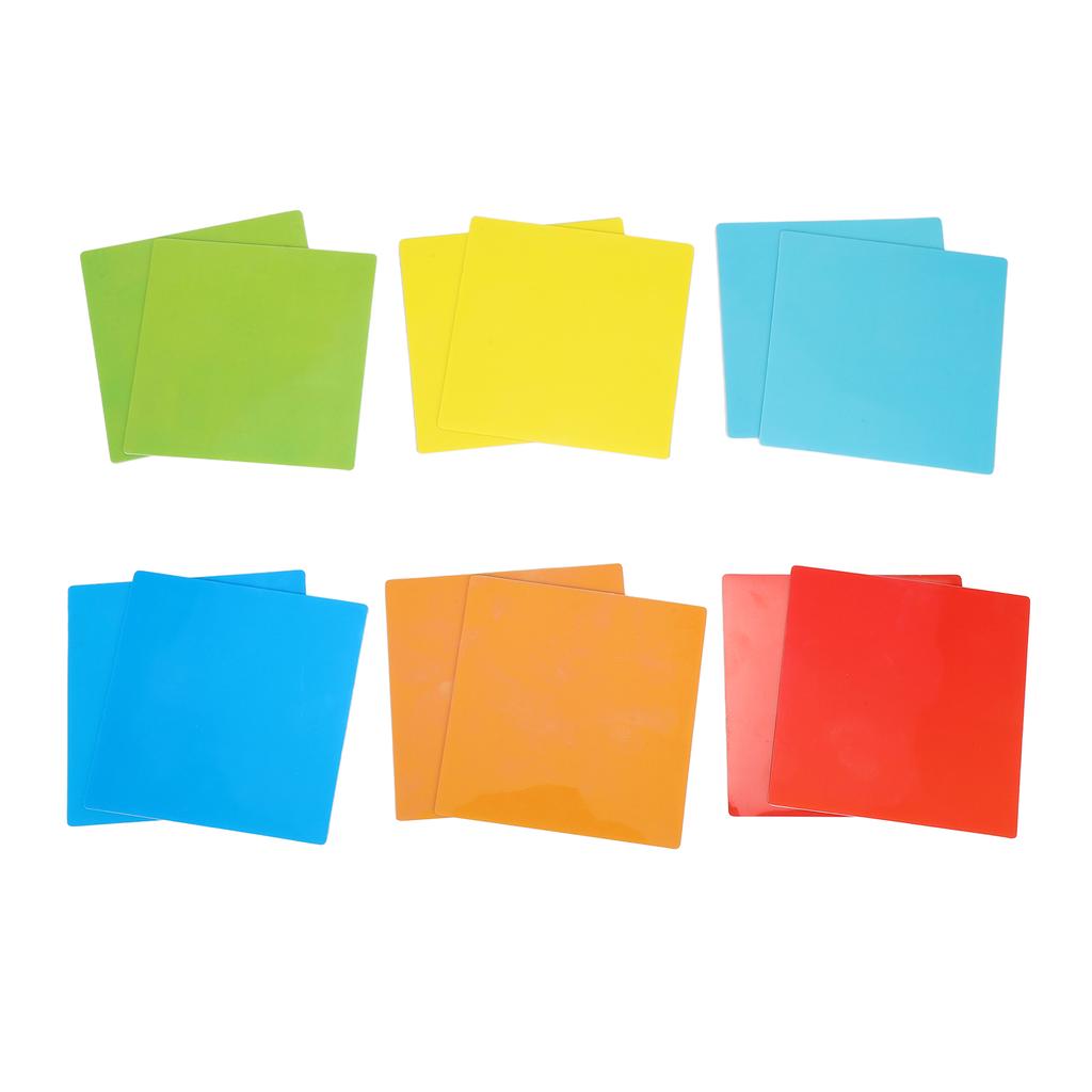 12pcs Dry Erase Sticker Colorful Waterproof Reusable Whiteboard Stick Note with Marker for Wall