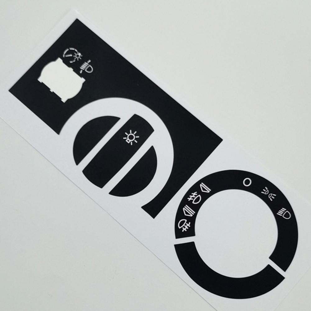 5 Pcs Button Repair Stickers Decals Worn Switches Replacement For A2 1996-2003 Button Stickers Interior Replacement Parts