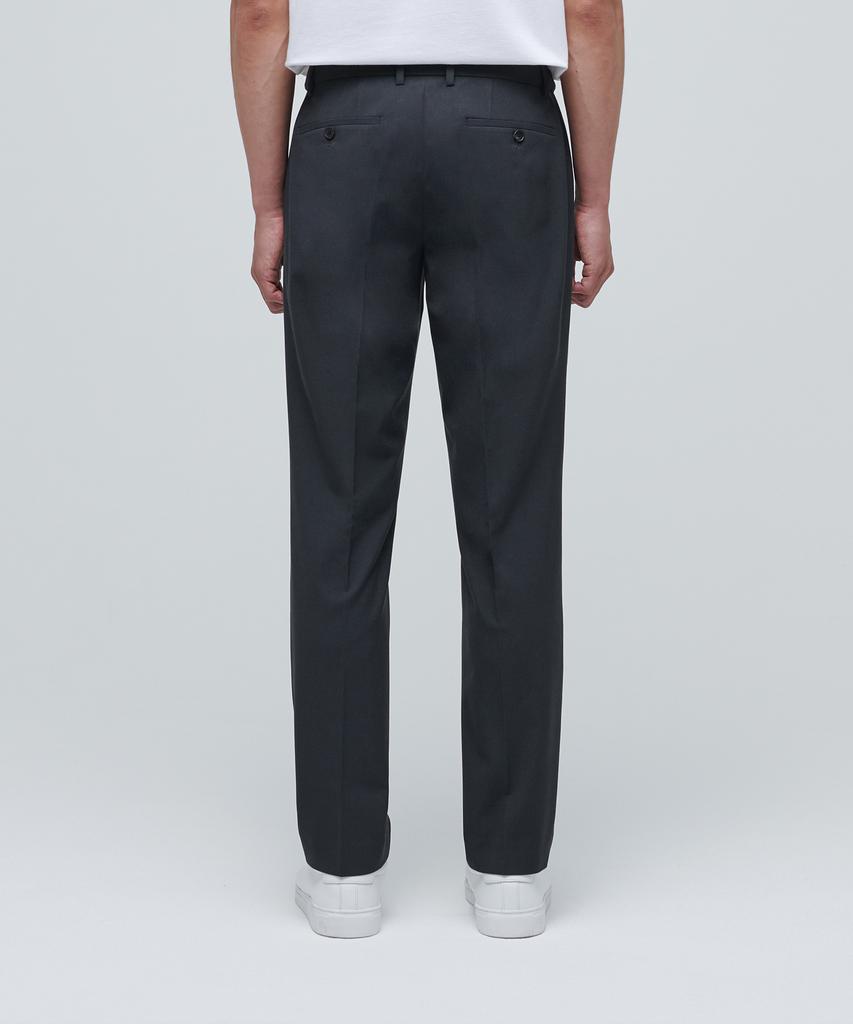 MUSINSA STANDARD Lightweight Tapered Hidden Elastic Waist Length Slacks [Gray]
