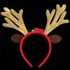 Christmas Reindeer Horn Headbands Glitter LED Hair Hoop for Christmas Headpiece Fancy Dress Party Supplies