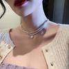 Versatile High-end Sense, Pearl Simple Temperament Necklace Niche Cold Wind Collar Collarbone Chain Female