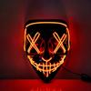 Хэллоуин светящаяся маска PP холодный свет эргономичная светодиодная страшная светящаяся маска для косплея флуоресцентная