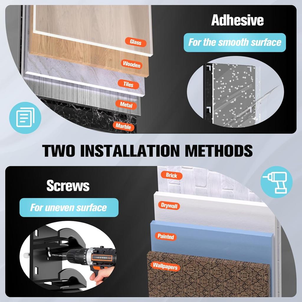 Органайзер для шляп для бейсболок, настенная вешалка для шляп с прочным клеем, держатель для шляп, дисплей для двери, шкафа, органайзер для кепок, хранение