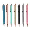 7Pcs Ball Point Pen Black Refill Glitter Style Book Clip Easy Disassembly Writing Pens for School