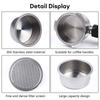 New 51mm Portable Stainless Steel Double Layer Coffee Machines Pressurized Filter Basket Powder Basket Coffee Filter Bowl