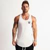 Men’s Summer Training Sleeveless T-shirts Fitness Breathable and Comfortable Cotton Tank Tops Curved Hem