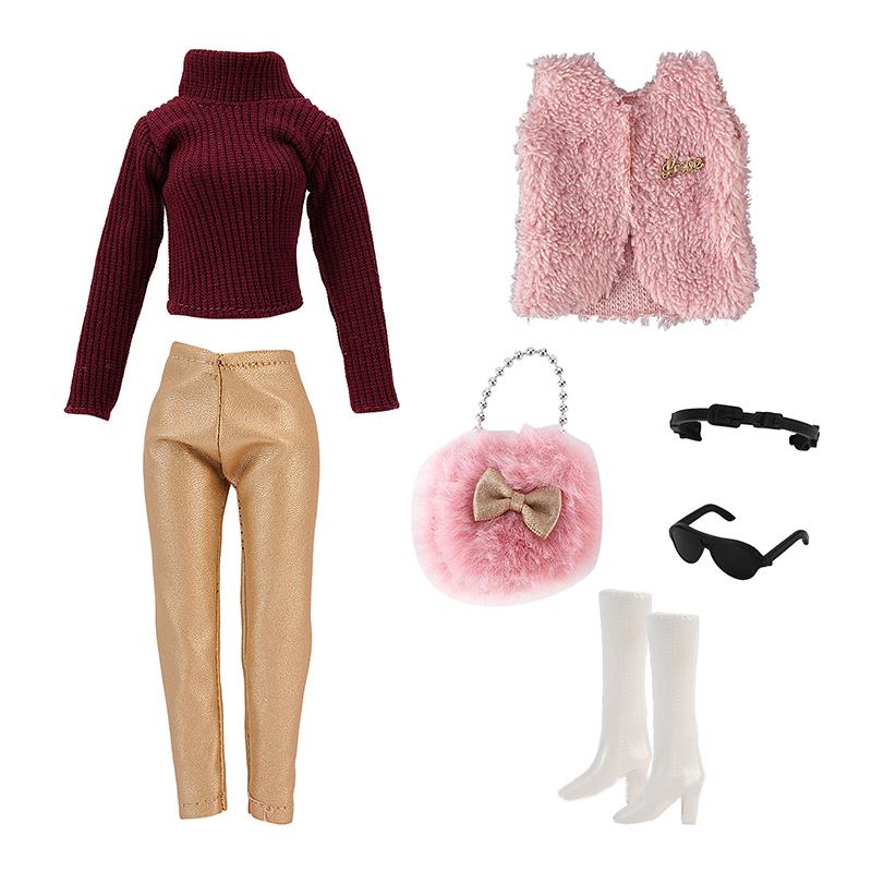 1 комплект одежды для кукол своими руками, обувь, зимние свитера, штаны, одежда для кукол-девочек, аксессуары для кукол 30 см, подарочные игрушки для девочек