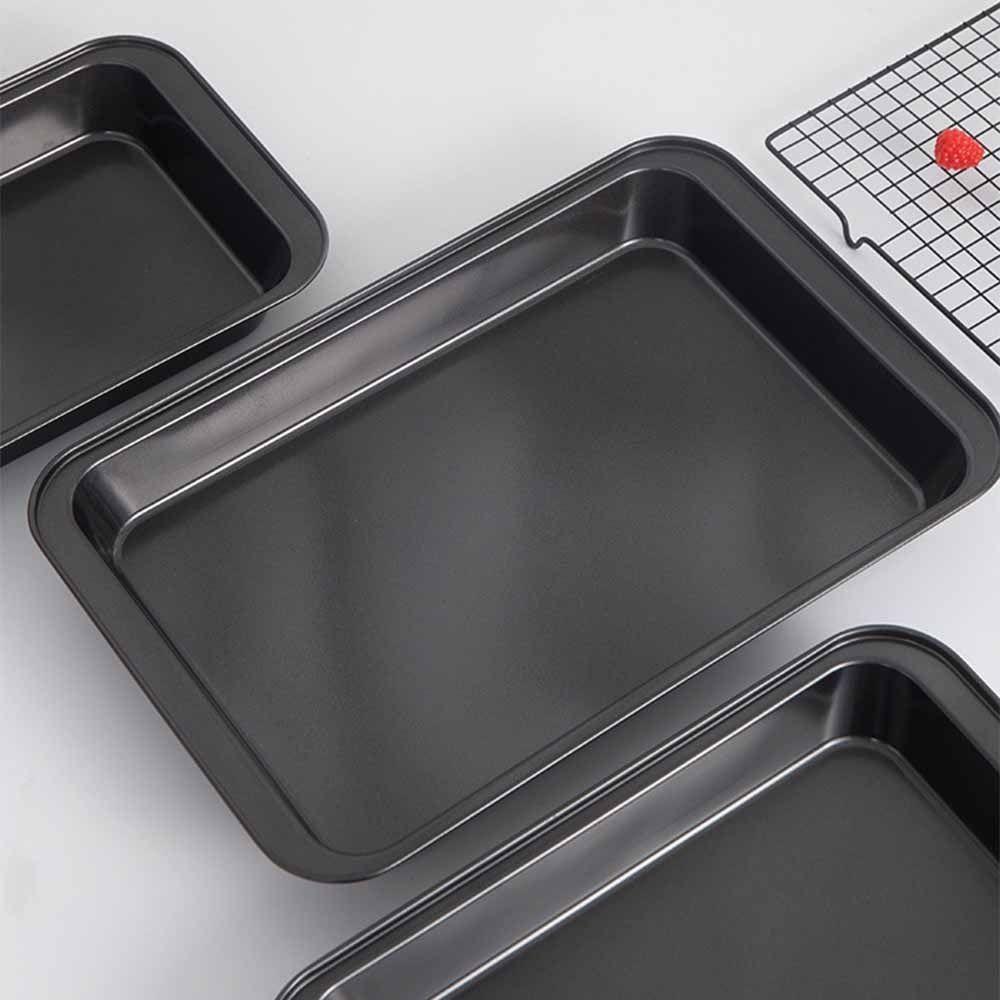 Deep/shalow Plate Baking Tray Non-Stick Loaf Pan Simple Cookie Sheet Pastries Baking