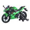 1/12 Kawasakis Ninja 400 Racing Cross-country Motorcycle Model Metal Street Motorcycle Collection Sound and Light Gift