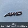 3D Metal Car Styling 2.0 2.5 Displacement Logo Awd Rear Trunk Emblem Decal Stickers For Mazda CX4 CX5 CX8 CX7 ATENZA Accessories BW3