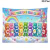 Cartoon Care bears Wall Tapestry Aesthetic Wall Hanging Printed Fabric Blanket Decorative Tapestries for Bedroom Living Room Home Decor