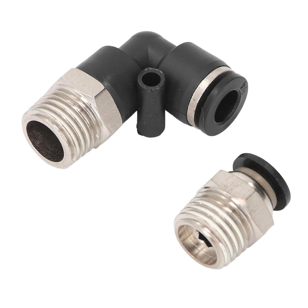 30PCS Set Pneumatic Fittings Kit 1/4in Outer Diameter 1/4 In NPT Thread Air Hose Connector Set