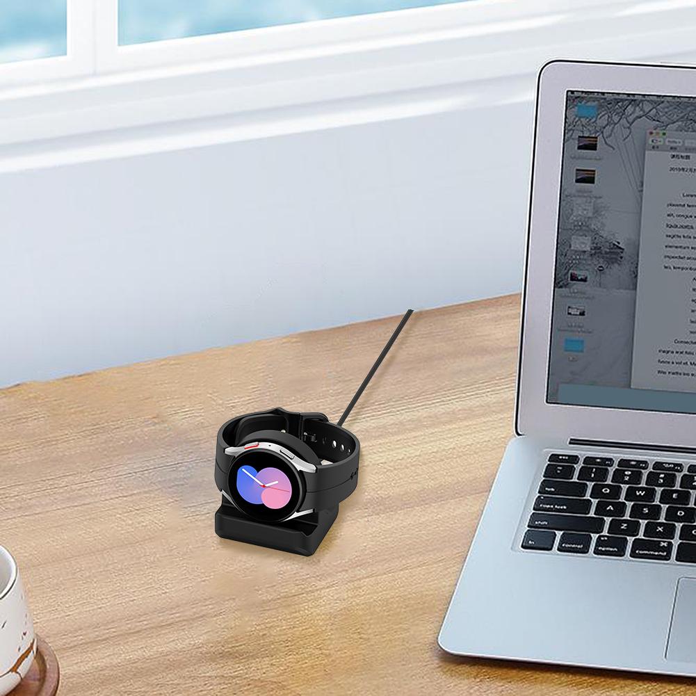 Силиконовая подставка для зарядного устройства с нескользящей основой, держатель для зарядной док-станции, портативная легкая подставка для зарядки для Galaxy Watch6/Watch6 Classic