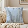 Blue Modern Gradient Design Pillow Case Double-Sided Plush Sofa Cushion Covers Organic Breathable Invisible Zipper