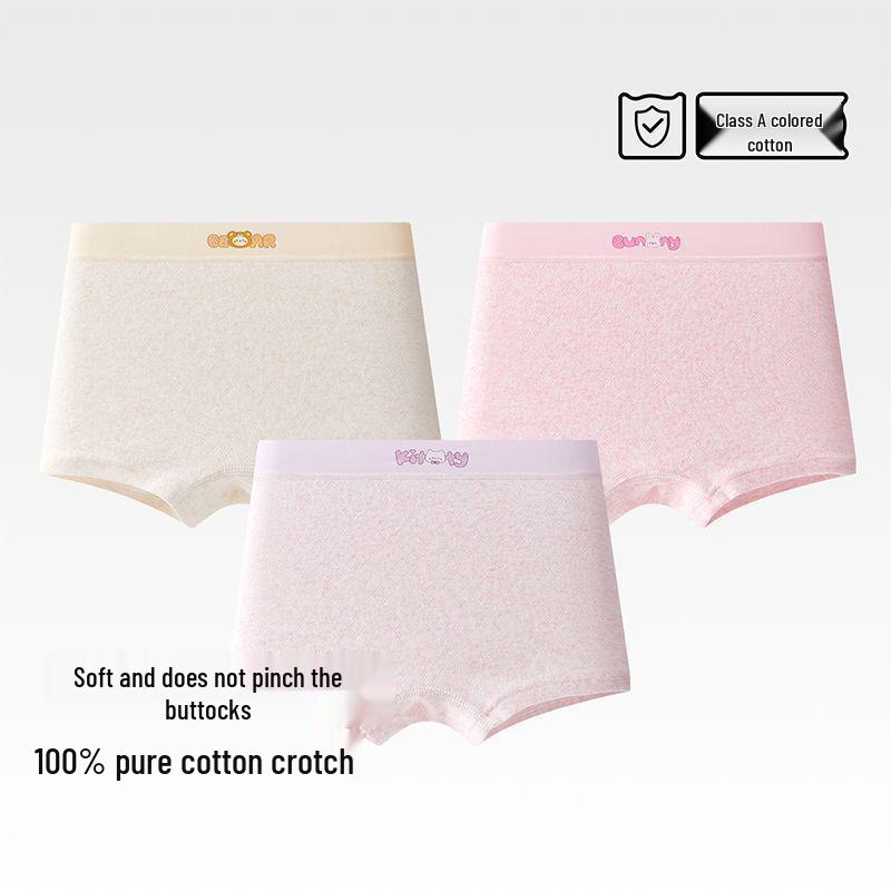 Девочковые антибактериальные хлопковые боксеры для подростков и детей