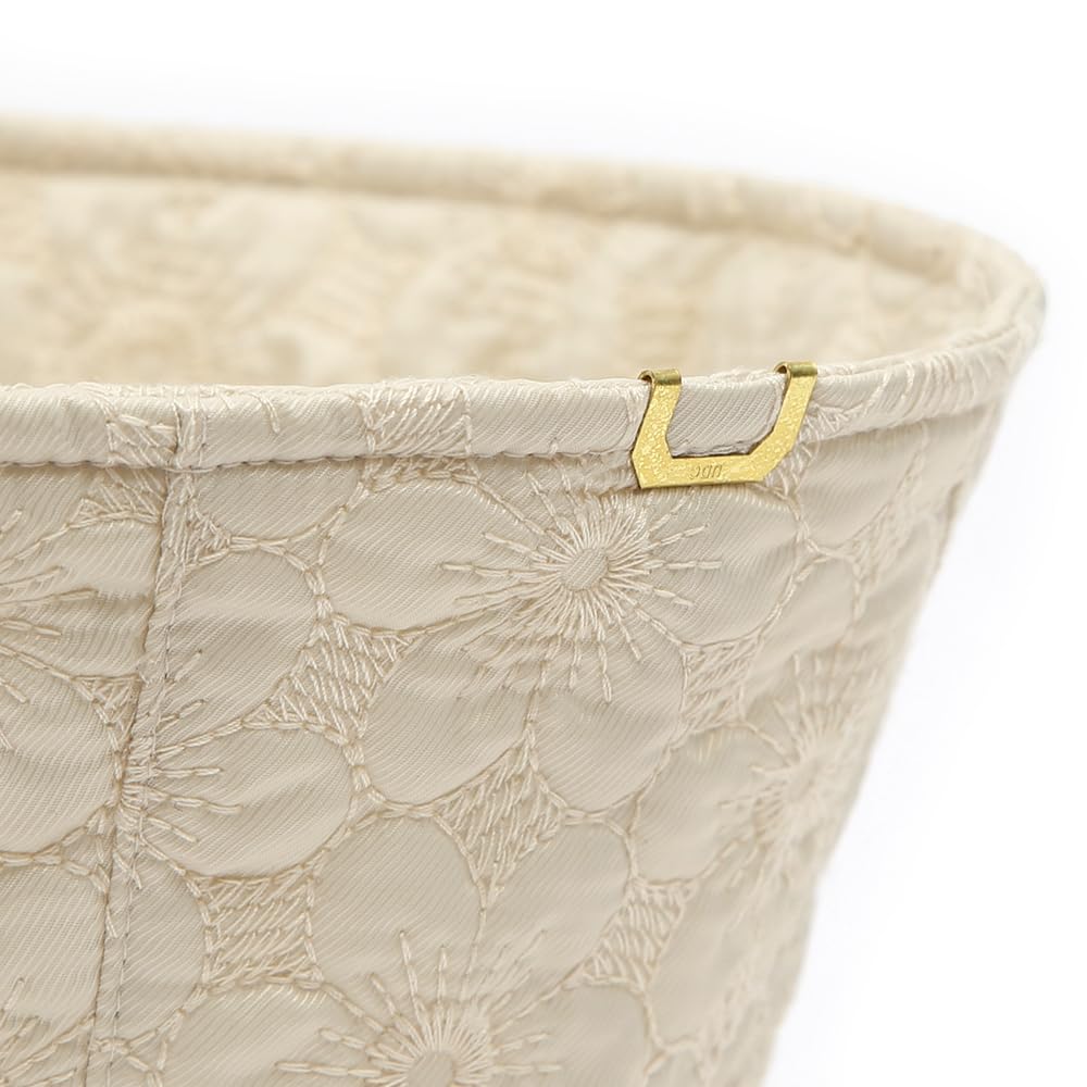 [ПОД КОНТРОЛЕМ] Толстый стеганый цветочный узор Золотая этикетка Зимний Стандартный размер Складная Сделано в Корее Защита от солнца Панама для женщин (Склеенный цветок