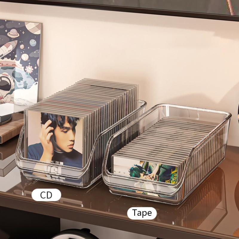 Стойка для CD-дисков, настольная черная виниловая пластинка, магнитная лента, стойка для хранения коллекций, коробка для хранения альбомов