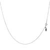 Lara Christie Platinum Chain Necklace, Pt850, Cut Ball, 0.8mm Wide, Approximately 1.7g, Up To 45cm, Adjustable Length, Lc97-0020