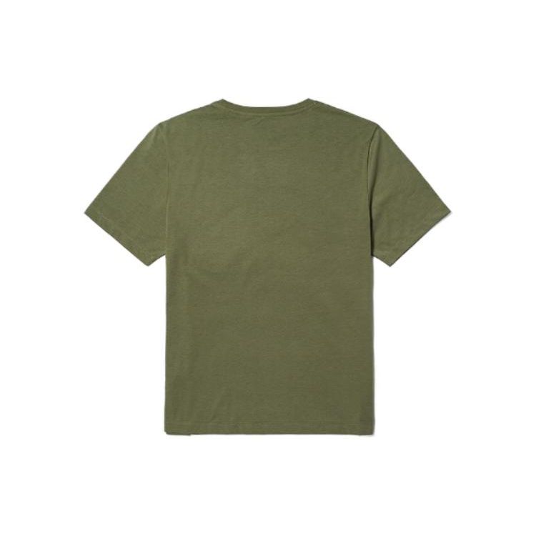 Timberland Футболка с круглым вырезом и коротким рукавом с логотипом, мужская, цвет Cassel-Green A6RFD-590