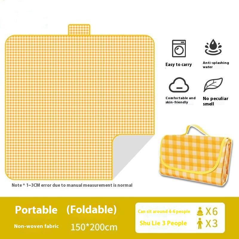 Various Size Picnic Mat Beach Mat Washable Lightweight With Handle Red Checkered For Hiking Travelling Outdoor Camping Parks