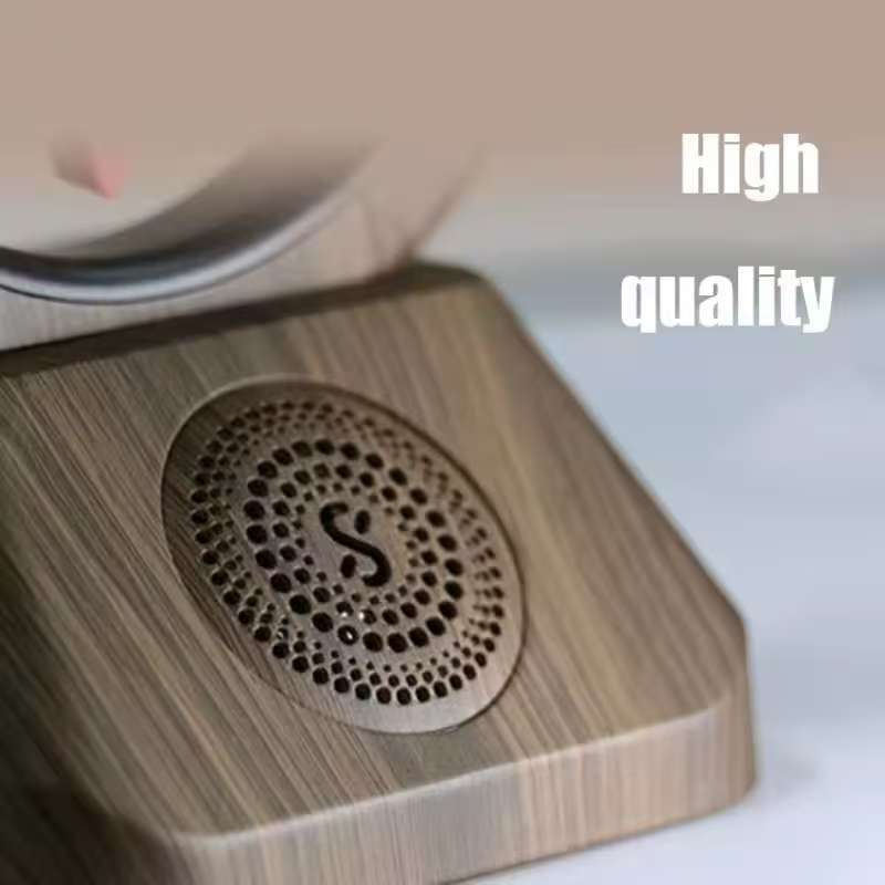 Retro floating clock, creative indoor watch clock, living room decoration, desktop clock, luxurious desktop decoration, Bluetoot