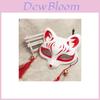 Японское Аниме Маска Лисы на Пол-лица Раскрашенные Вручную Косплей Кицунэ Аксессуар для Хэллоуин Костюма