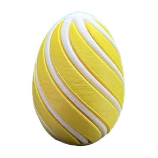 3D Printed Spiral Easter Egg Anxiety Relief Sensory Fidget Toy Pass Through Easter Egg for Adults Easter Basket Stuffers Party Favors