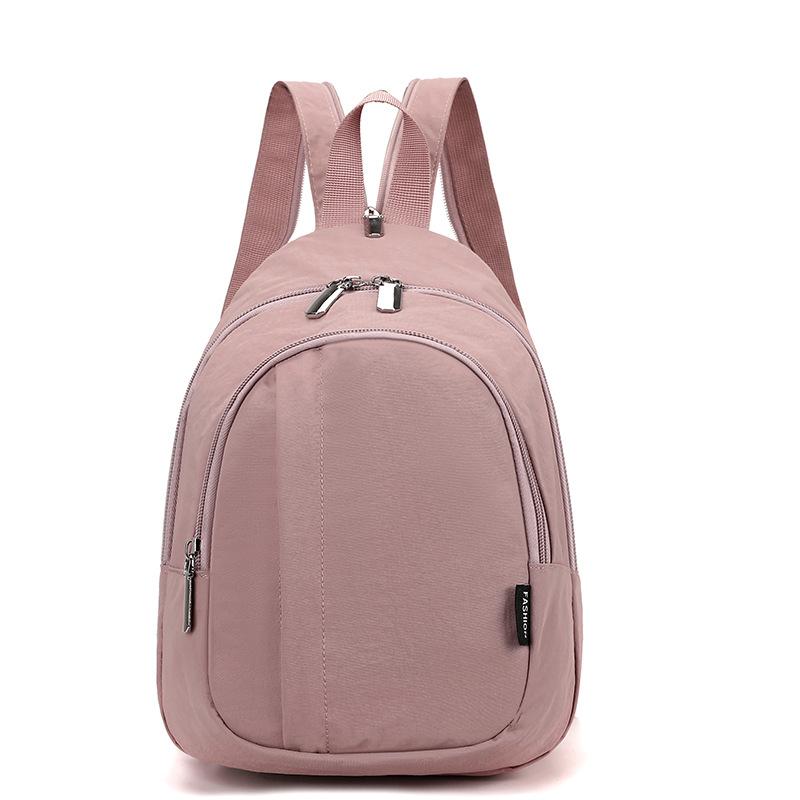 Women's Large Capacity Backpack Nylon Schoolbag Multi-Function Chest Bag