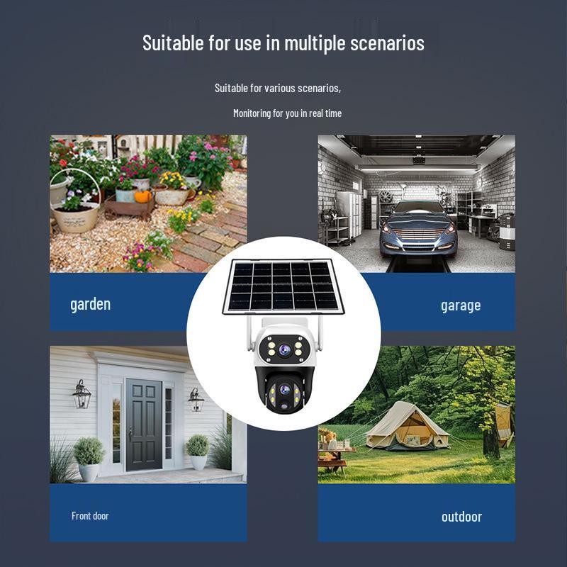 V380Pro Dual-Lens 4G Solar HD Outdoor Camera