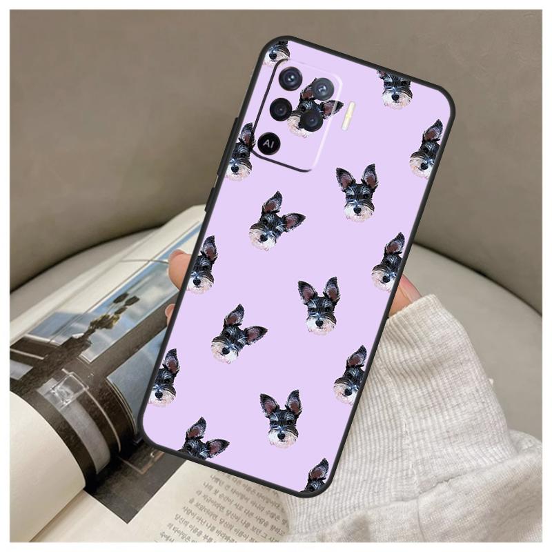 Чехол для щенка шнауцера для Oppo A80 A60 A40 A5 Pro A15 A16 A17 A57 A77 A94 A74 A54 A76 A96 A18 A38 A58 A78 A98