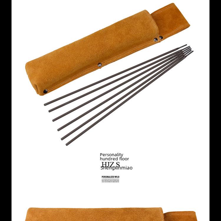 Сумка поясная из термостойкой коровьей кожи для сварщиков с утолщенной фурнитурой