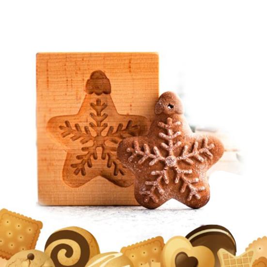 Деревянная форма для пряничного печенья, сделай сам, портативная стильная формочка для печенья для родителей и детей, забавный древесный материал