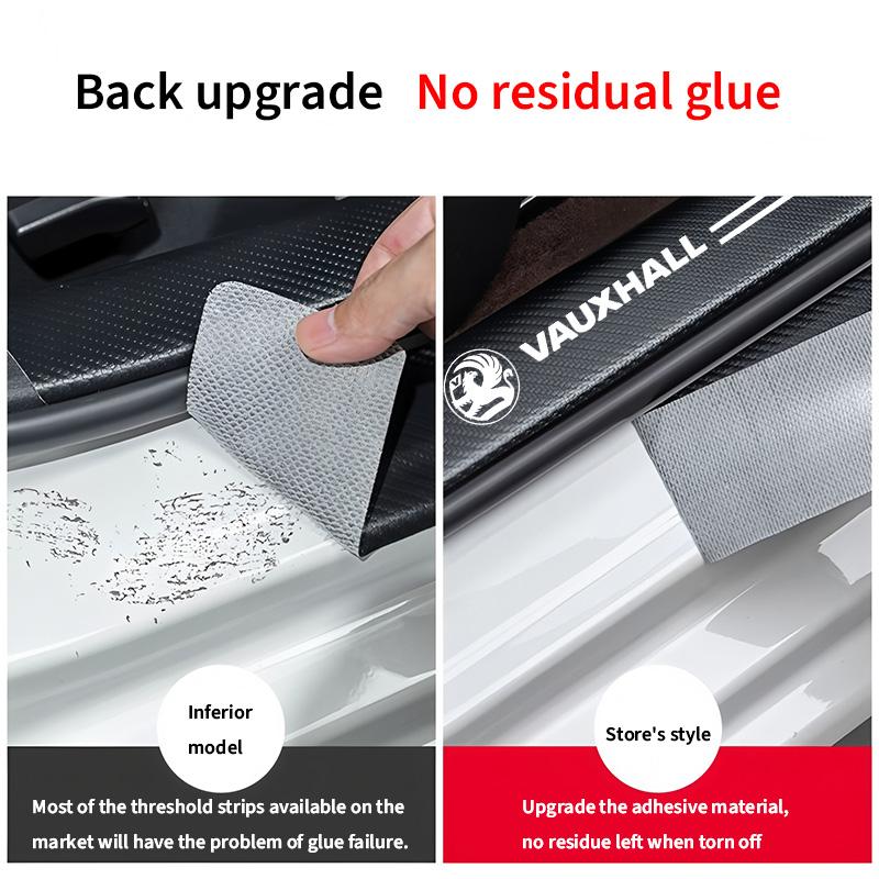 AAIU1 New Car Door Sill Plate Protector Stickers For Vauxhall Opel Corsa D Astra G GTC J H Vectra Zafira Meriva Junior car Accessories