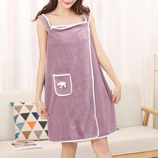 Носимое банное полотенце, мягкое, с высокой водопоглощающей способностью, коралловый флис, женское полотенце для ванной комнаты, полотенце для душа, ежедневное использование