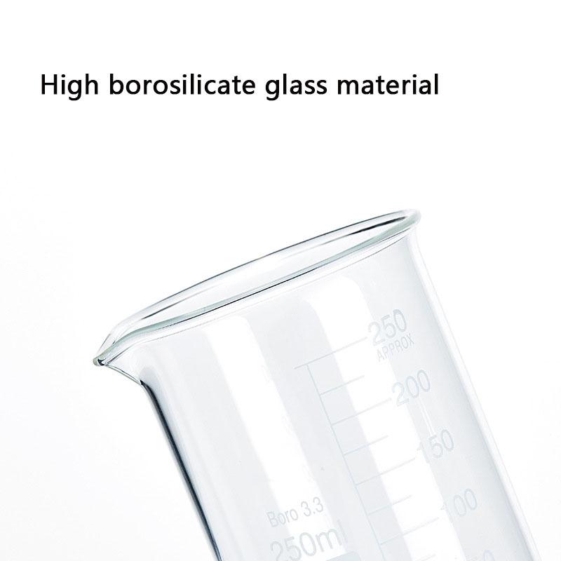 3 шт. Набор стеклянных мерных стаканов, прозрачная шкала, термостойкий стакан, кухонный мерный стакан для выпечки, лабораторный контейнер, кувшины