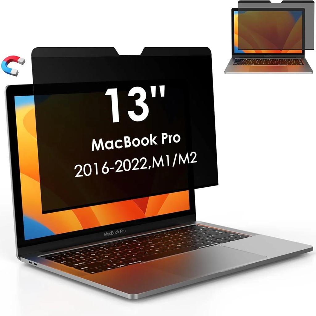 Магнитный экран Yamaya Laptop Privacy Screen для MacBook Pro 16 дюймов (2021-2023, М1,М2) -A2485/A2780, съемный защитный экран для экрана компьютера Mac 13" 14"