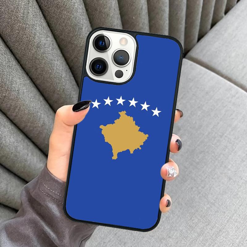 Kosovo Flag Phone Case For iPhone 17 Air 16 16e 15 13 14 Pro Max 11 12 Plus 2022 MAX Shell Cover coque