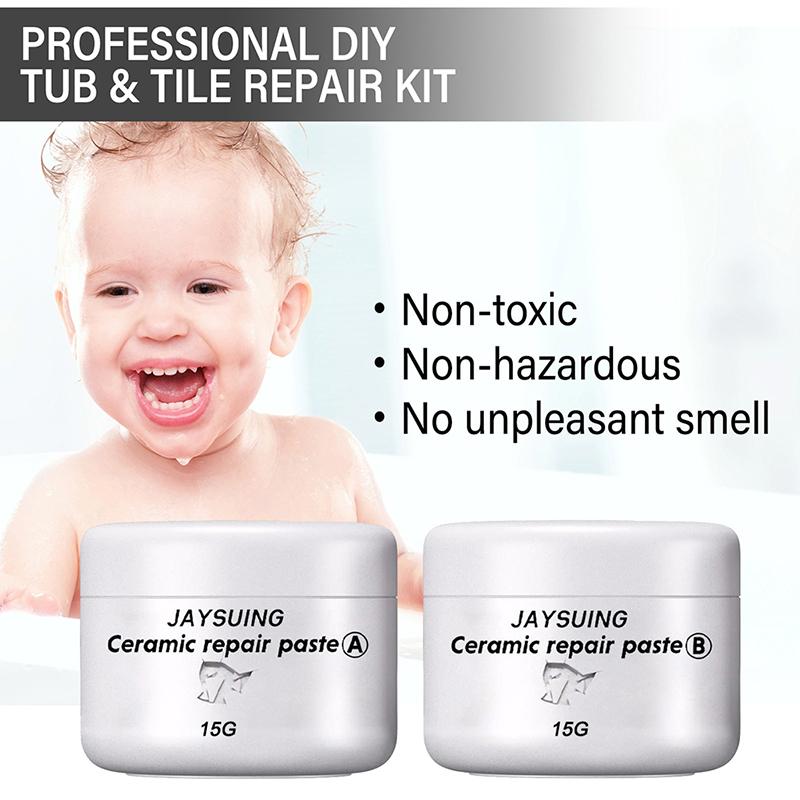 Ceramic Repair Paste Tub Tile And Shower Porcelain Repair Kit For Crack Chip