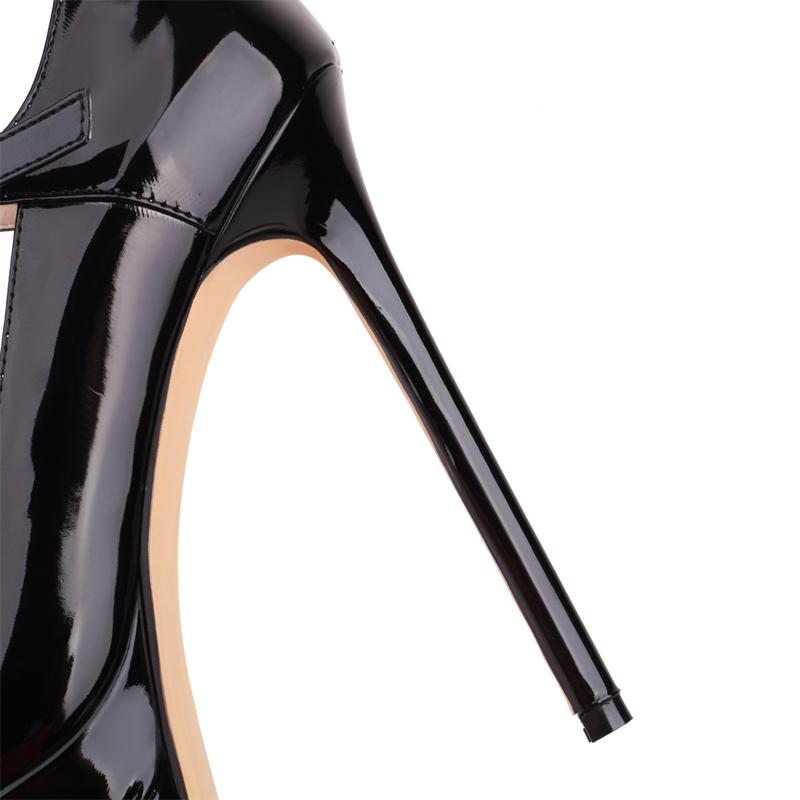 Белые туфли-лодочки на высоком каблуке Женская платформа Элегантные 2025 Ремешок на щиколотке Черные Красные На каблуке Платье Туфли Вечеринка Свадебная обувь Женская